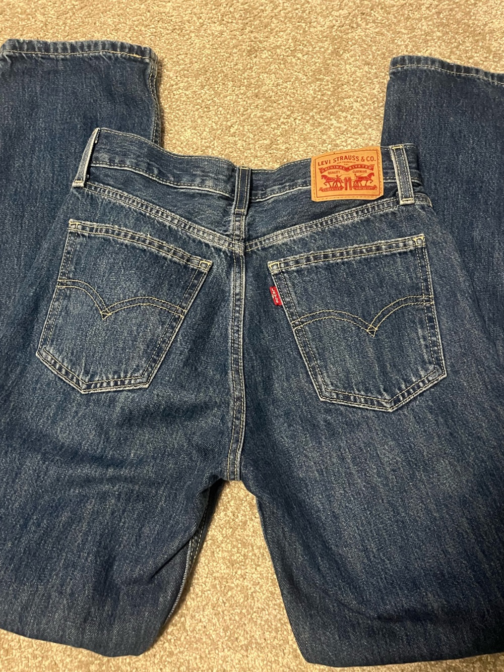 Levi's Women’s Dark Blue Straight Leg Jeans